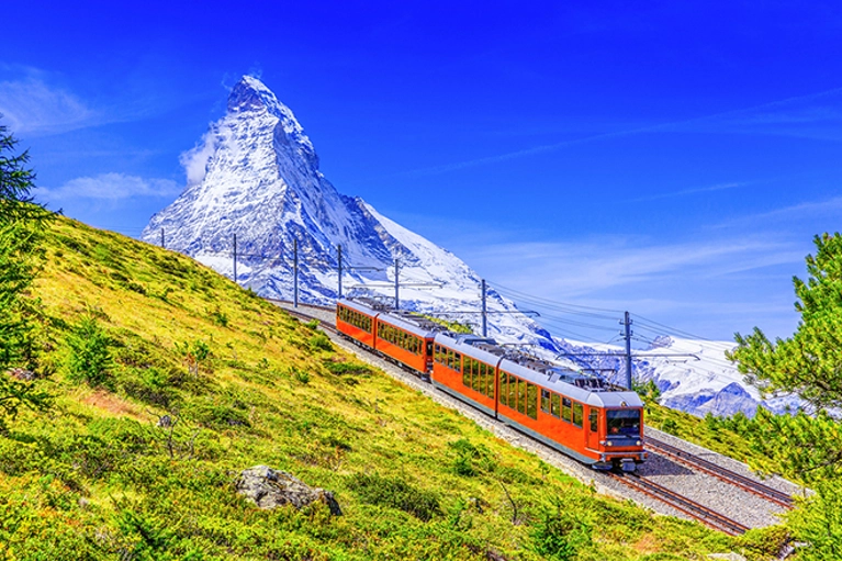 La Suisse et ses trains en circuit- Paysage des Alpes Suisses et Chamonix «Programme en presque tout inclus»